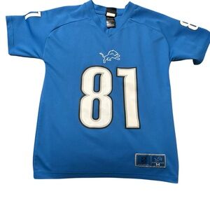 NFL Blue and White Detroit Lions Jersey